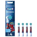 Brossettes x4 spiderman marvel oral - b pro kids 3 + pack de rechange pour enfant