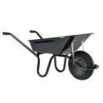 Brouette aktiv premium 100 litres peinte noire roue gonfl�e charge utile 150 kg - haemmerlin - 305000006 ...