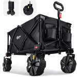 Brouette chariot de transport à roulettes pliable tout terrain poignée réglable avec roue amovibles de ... Brouette chariot de transport à roulettes pliable tout terrain poignée réglable avec roue amovibles de ...