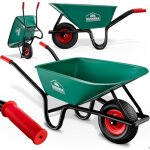 Brouette résistante 100l max. 250kg chariot de transport roue gonflable Brouette résistante 100l max. 250kg chariot de transport roue gonflable