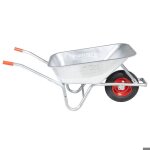 Brouette - vidaxl - acier galvanis et plastique - 90l - 150kg - rouge