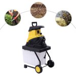 Broyeur de branches lectrique 2500w - broyeur de branches avec 45l bote de collecte pour coupe des ...