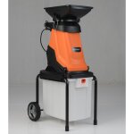 Broyeur �lectrique de jardin 3000w costway bac de ramassage 50 l diam�tre de coupe de 45 mm tr�mie de ...