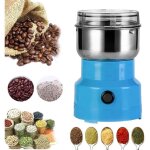 Broyeur lectrique multifonction pour grains dpices et caf - lames en a[151] - bleu