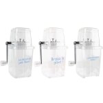 Broyeur  glace kv7141 - manivelle - transparent - h235 cm label