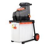 Broyeur de v�g�taux �lectrique fuxtec fx - egh2800b 2800 w bac 60 l coupe branches diametre 44mm ipx4 ...
