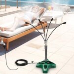 Brumisateurs sur pied pour terrasse ext�rieuresyst�me de refroidissement par brumisation portable am�lior�(8m) ...