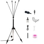 Brumisateur terrasse ext�rieur sur tr�pied refroidissement � eau sans �lectricit� 4 buses orientables ...