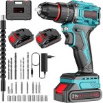 Brushless perceuse visseuse percussion sans fil 21v visseuse devisseuse sans fil (24 accessoires 2 vitesses ... Brushless perceuse visseuse percussion sans fil 21v visseuse devisseuse sans fil (24 accessoires 2 vitesses ...