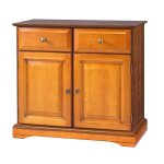 Buffet 2 portes 2 tiroirs merisier 2 niches l 82. 4 h 77. 2 p 41 cm - l 82. 4 x l 41 x h 77. 2 cm
