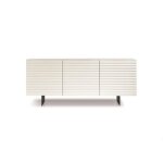 Buffet 3 portes 180 cm arisa blanc - meuble de salle de bain - style scandinave - moderne