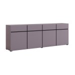 Buffet 4 portes 4 tiroirs petits - meubles - lilia - 225 x 40 x 785cm - violet