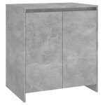 Buffet bahut - cloud - contemporain - gris b�ton 70x41x75 cm bois ding�nierie j1136