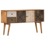 Buffet bahut commode armoire meuble de rangement organisateur cuisine salle de sejour salon avec motif ...