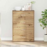 Buffet - bahut - enfilade vidaxl buffet ch�ne artisanal 60 x 31 x 84 cm bois ding�nierie
