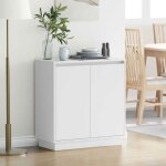 Buffet - bahut - enfilade vidaxl buffet led avec porte blanc 71 x 345 x 75 cm bois ding�nierie