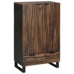 Buffet - bahut - enfilade vidaxl buffet marron 60 x 33 x 100 cm bois de manguier massif