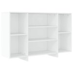 Buffet bahut - helloshop26 - 120 x 30 x 75 cm - bois ding�nierie - blanc - contemporain