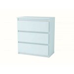 Buffet bahut issa 70 cm caisson blanc mat avec 3 tiroirs en 18 mm Buffet bahut issa 70 cm caisson blanc mat avec 3 tiroirs en 18 mm