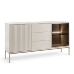 Buffet bahut laval ksz154 ? cachemire avec lamelles largeur 154 cm hauteur 83 cm profondeur 39 cm Buffet bahut laval ksz154 ? cachemire avec lamelles largeur 154 cm hauteur 83 cm profondeur 39 cm