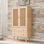 Buffet bahut buffet salle � manger 60 * 40 * 120cm - commode armoire rangement salon - table tv portes ...