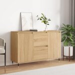 Buffet bahut de salonarmoire de cuisine chne sonoma 104x35x70 cm bois dingnierie bonnie b15043569
