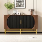 Buffet bas buffet 145 cm de salon buffet moderne bahut 4 portes etagres rglables grande capacit pieds ...
