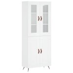 Buffet basarmoire commode buffet hautmeuble de rangement blanc 695x34x180cm bois dingénierie 3352918 ... Buffet basarmoire commode buffet hautmeuble de rangement blanc 695x34x180cm bois dingénierie 3352918 ...