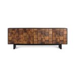 Buffet bas - giner y colomer - bois de sheesham - 4 portes - design contemporain