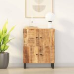 Rduction fr - buffet bas enfilade - commode salon avec 4 portes 60x33x75 cm - aspect bois massif de ...