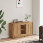R�duction fr - buffet bas enfilade - commode salon ch�ne artisanal 102x35x60 cm - aspect bois ding�nierie ...