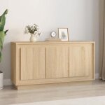 R�duction fr - buffet bas enfilade - commode salon ch�ne sonoma 102x35x55 cm - aspect bois ding�nierie ...