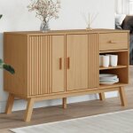 Réduction fr - buffet bas enfilade - commode salon olden marron 114x43x735 cm - aspect bois massif de ... Réduction fr - buffet bas enfilade - commode salon olden marron 114x43x735 cm - aspect bois massif de ...