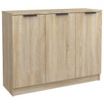 Buffet bas - helloshop26 - sonoma - 3 portes - bois ding�nierie - 905 x 30 x 70 cm