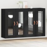 Buffet bas - vidaxl - ch�ne noir - 6 portes - �tag�res ajustables - finition mate