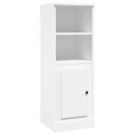 Buffet basarmoire commode buffet hautmeuble de rangement blanc 36x355x1035cm bois dingnierie 3537083 ...
