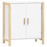 Buffet - bois ding�nierie - 62 x 38 x 70 cm - blanc - meuble de rangement - style classique