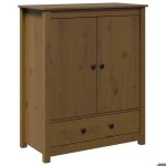 Buffet cloud commode meuble de rangement marron miel 83x415x100 cm bois massif de pin j1584