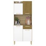 Buffet de cuisine 4 portes 1 tiroir chêne et blanc l 73. 6 h 175. 7 p 36. 3 cm - l 73. 6 x l 36. 3 x ... Buffet de cuisine 4 portes 1 tiroir chêne et blanc l 73. 6 h 175. 7 p 36. 3 cm - l 73. 6 x l 36. 3 x ...