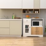 Buffet de cuisine 83x40x80cm - xuanyu - meuble de cuisine avec 3 portes 1 tiroir - pour cuisine salle ...