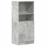 Buffet cuisine / armoire de cuisine - vidaxl - gris bton - 57x415x1315 cm bois ingnierie cc4153015