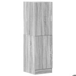 Buffet cuisine / armoire de cuisine - vidaxl - sonoma gris - 38x415x1315 cm bois ingnierie cc4899566 ...