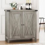 Buffet cuisine - buffet bas 76x 40x 80 cm - 2 portes - style industriel gris Buffet cuisine - buffet bas 76x 40x 80 cm - 2 portes - style industriel gris