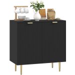 Buffet cuisine - meuble de rangement - homcom - avec 2 portes �tag�re r�glable pieds m�talliques sur�lev�s ...