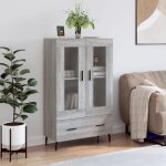 Buffet haut - bahut - meuble de rangement sonoma gris 695x31x115 cm bois dingénierie shl385112 Buffet haut - bahut - meuble de rangement sonoma gris 695x31x115 cm bois dingénierie shl385112