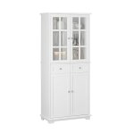 Sobuy buffet haut de cuisine et salle à manger avec 4 portes et 2 tiroirs meuble vitrine rangement 75 ... Sobuy buffet haut de cuisine et salle à manger avec 4 portes et 2 tiroirs meuble vitrine rangement 75 ...