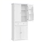 Buffet haut cuisine meuble de rangement armoire vaisselier 40 x 76 x 182 cm grand Buffet haut cuisine meuble de rangement armoire vaisselier 40 x 76 x 182 cm grand