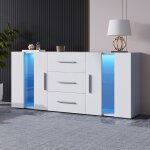 Buffet led 16 couleurs 140 * 35 * 70cm - commode&rangement&tv - lowboard salon&salle  manger - design ...