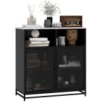 Buffet meuble de rangement - homcom - plateau aspect marbre et double porte grillagée - 86 x 40 x 90 ... Buffet meuble de rangement - homcom - plateau aspect marbre et double porte grillagée - 86 x 40 x 90 ...