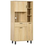 Buffet multi - rangement bois + placards passe cable cuisine salle  manger